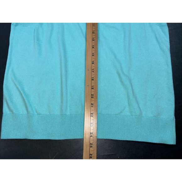 Talbots NWT Knit Sweater Tank Blue Lightweight Stretch Shell XL - Picture 7 of 7